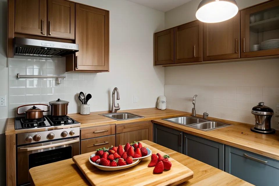 Limpieza de la mesa de acero inoxidable del taller con un paño suave y jabón neutro