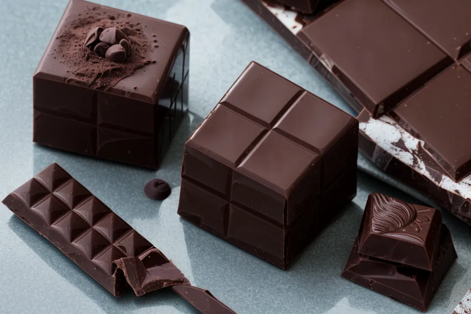 Comparación de texturas de chocolate real y chocolate sucedáneo con un termómetro de cocina.
