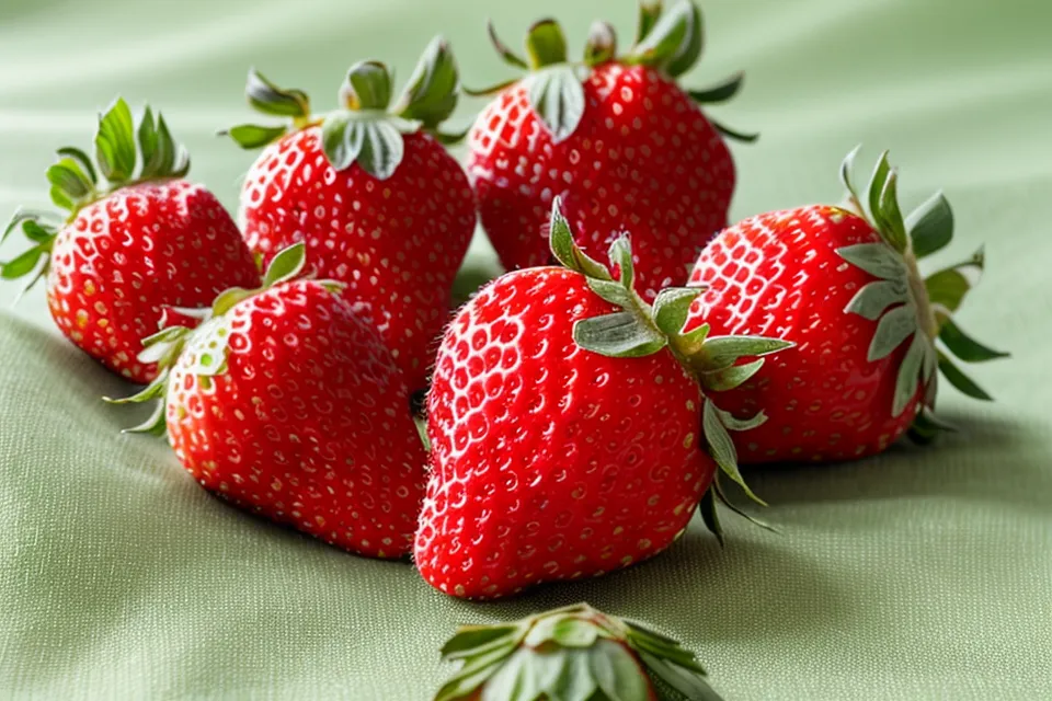 Fresas grandes de 4 centímetros secándose sobre toallas de papel antes del baño de chocolate.