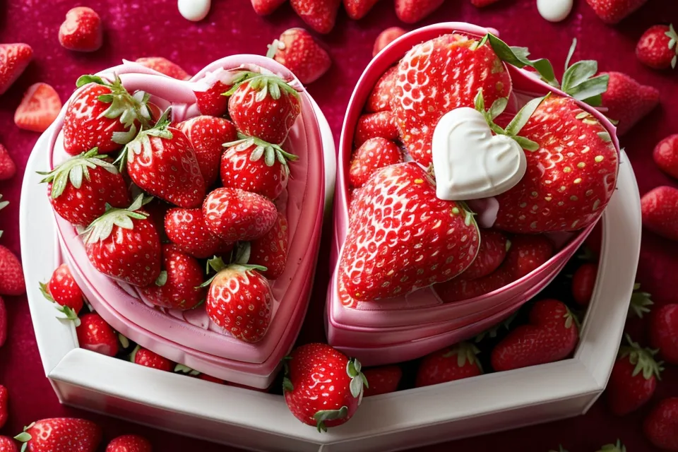 Arreglo profesional de fresas con chocolate en una caja de regalo