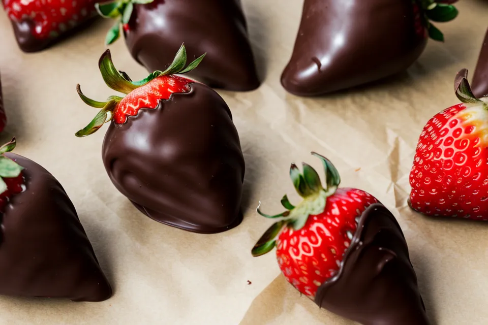 Comparación entre globo de microfoil brillante y globo de látex opaco para fresas con chocolate