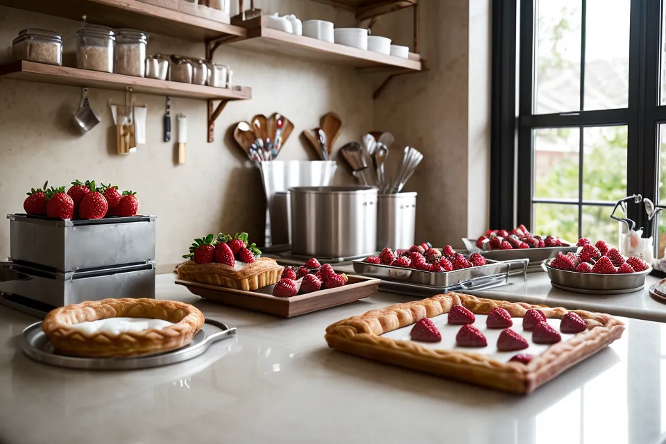 Recipientes de acrílico transparentes para organizar los toppings de fresas con chocolate y cuidar la humedad en la cocina