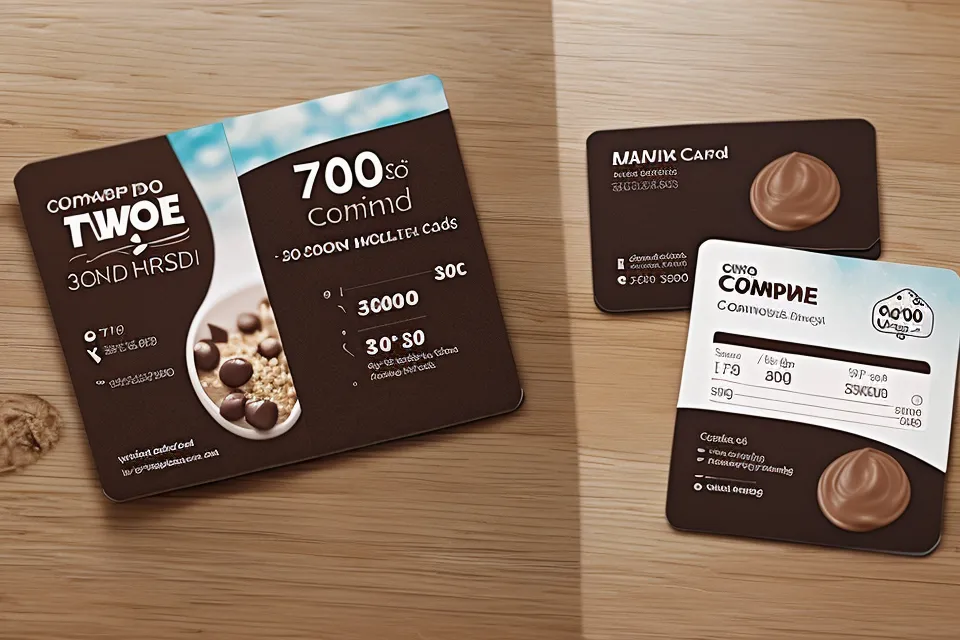 Comparación entre tarjeta de papel común y cartulina de alta calidad.