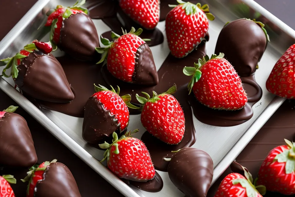 Condensación en una nevera casera usada como vitrina para un negocio de fresas con chocolate
